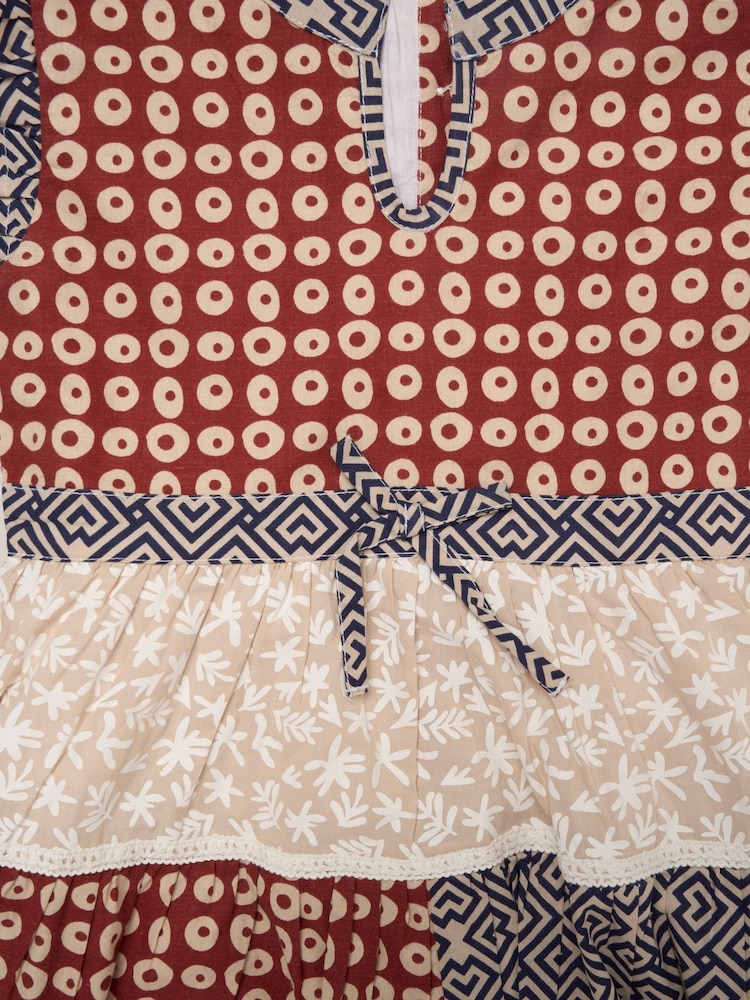 Miss White Aztec Patchwork Dress - Image 3 of 3