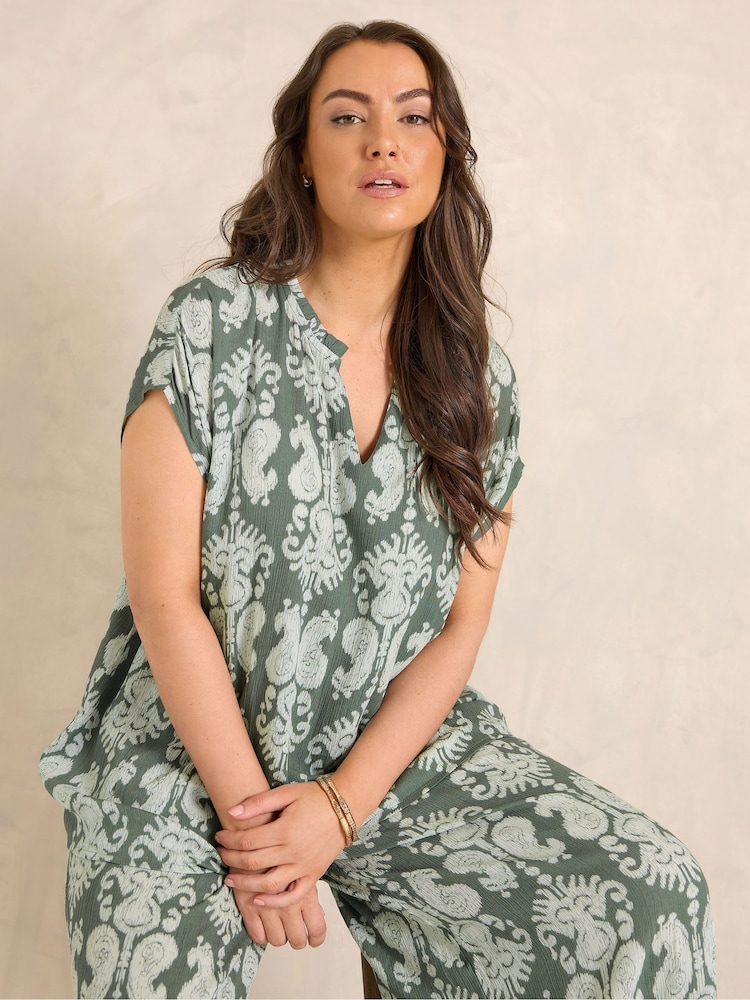 Majica s kratkimi rokavi in razporkom na ovratniku Evans - Slika 1 iz 5