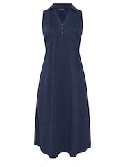 Evans Blue Henley Maxi Dress - Image 5 of 5