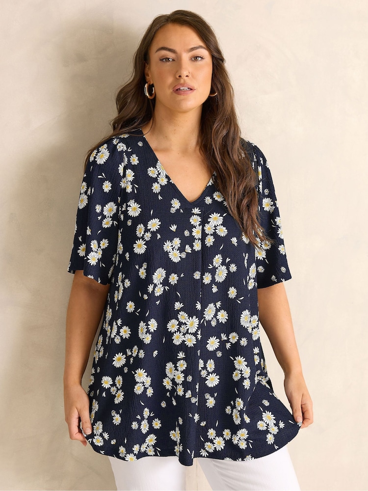 Evans topp med plissert front og engelermer - Bilde 1 av 5