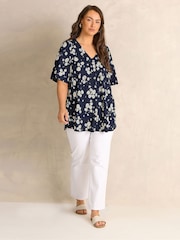 Evans topp med plissert front og engelermer - Bilde 3 av 5