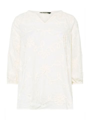 Evans Cream Applique Top - Image 6 of 6