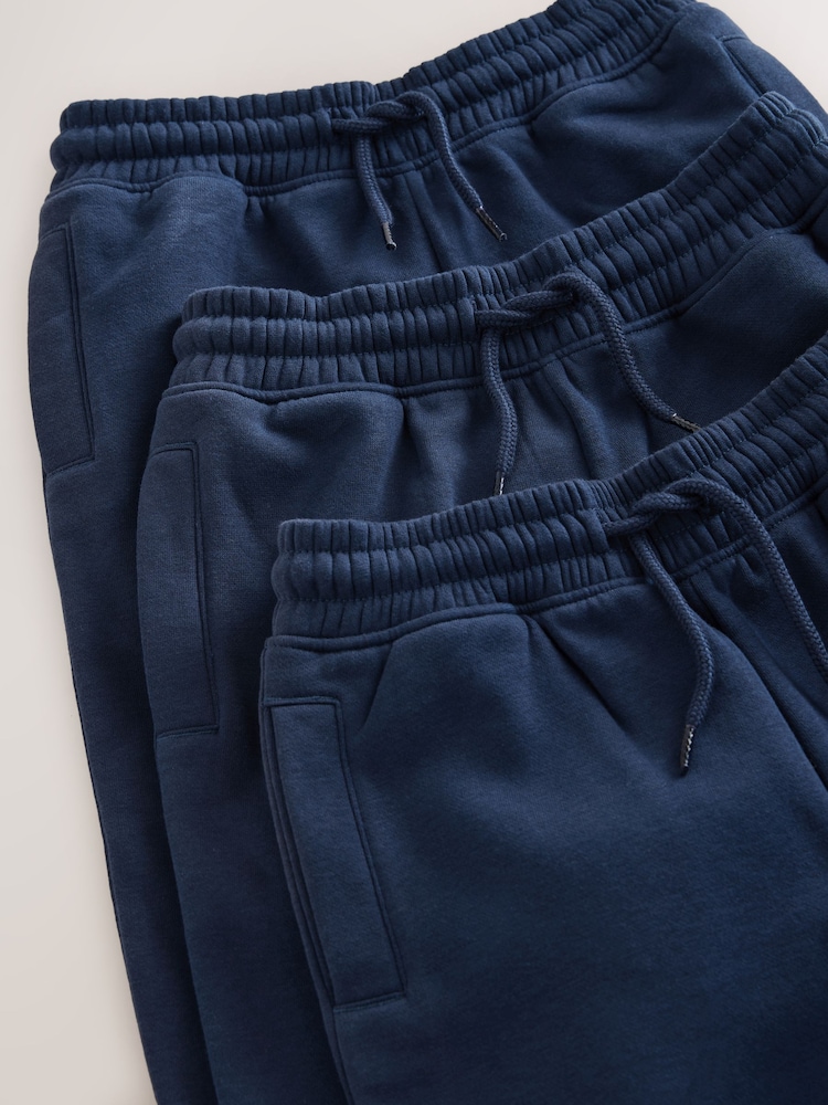 Navy Slim Fit Joggers 3 Pack (3-16yrs) - Image 7 of 7 Navy Slim Fit Joggers 3 Pack (3-16yrs) - Image 7 of 7