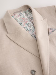 石感灰 - Double Breasted Tailored Fit Motionflex Stretch Suit Jacket - 圖片 2，共 6