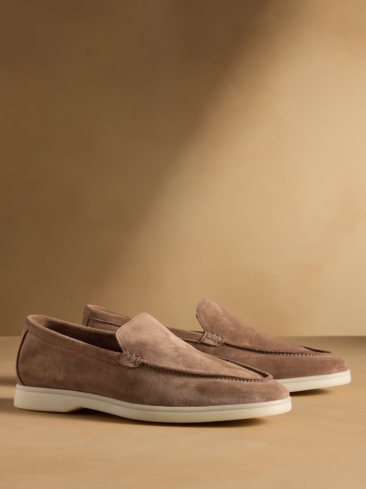 Russell & Bromley Brown Carmel Soft Loafers - Image 1 of 7