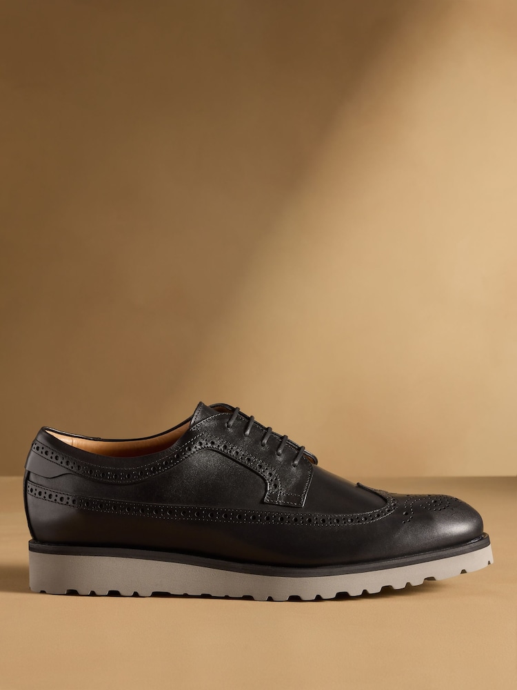 Russell & Bromley Black Warden Hybrid Brogue - Image 2 of 7