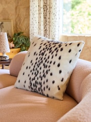 Poodle & Blonde White Dalmation Spot Cushion - Image 1 of 3
