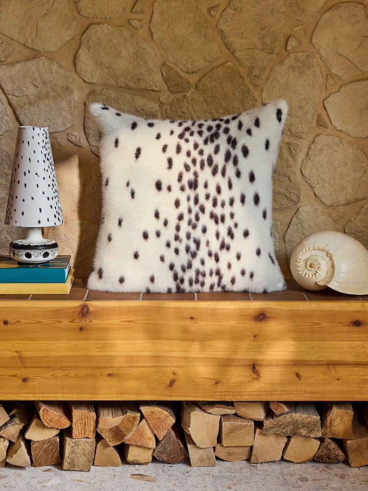 Poodle & Blonde White Dalmation Spot Cushion - Image 2 of 3 Poodle & Blonde White Dalmation Spot Cushion - Image 2 of 3