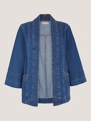 Monsoon Lorna Kimono Denim Jacket - Imaginea 1 din 1