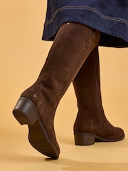 Hush Puppies Chocolate Isabella Long Boots - Image 5 of 6