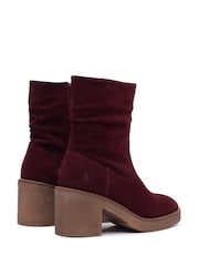 Hush Puppies Red Flora Ruched Boots - Image 3 of 6