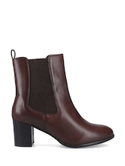 Hush Puppies Brown Camellia Heeled Boot - Image 3 of 6