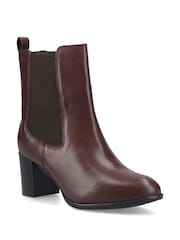 Hush Puppies Brown Camellia Heeled Boot - Image 4 of 6