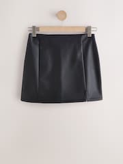 Black Faux Leather Mini Skirt - Image 6 of 8