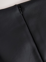 Black Faux Leather Mini Skirt - Image 8 of 8