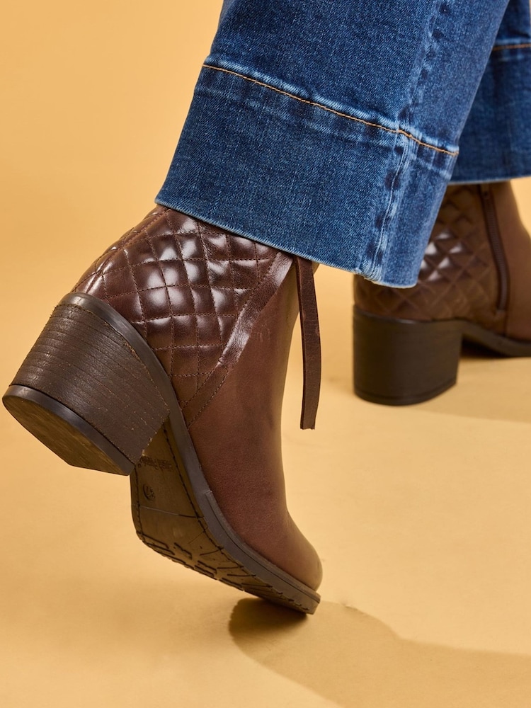 Hush Puppies Brown Halia Ankle Boots - Image 2 of 6 Hush Puppies Brown Halia Ankle Boots - Image 2 of 6