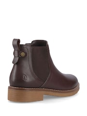 Hush Puppies Brown Maddy Leather Boots - Image 3 of 4