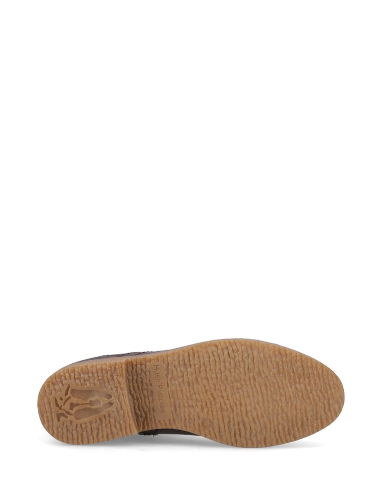Hush Puppies Brown Maddy Leather Boots - Image 4 of 4
