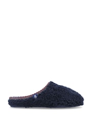 Hush Puppies Blue Good Teddy Slippers - Image 1 of 2