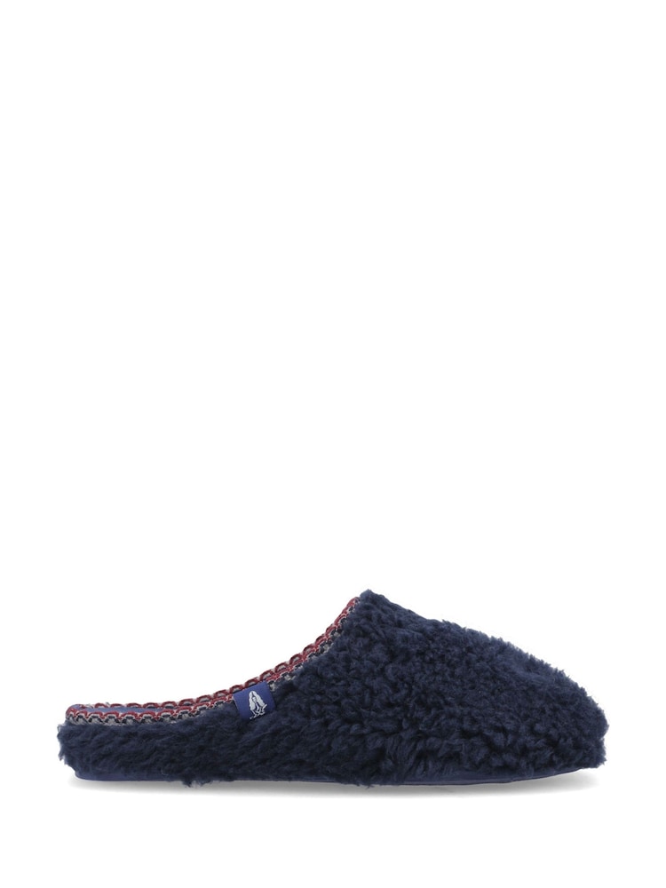 Hush Puppies Blue Good Teddy Slippers - Image 1 of 2 Hush Puppies Blue Good Teddy Slippers - Image 1 of 2