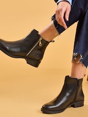 Hush Puppies Black Perry Zip Boots - Image 3 of 3