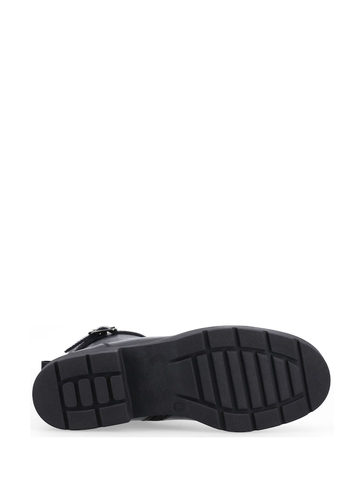 Hush Puppies Black Teagan Biker Boots - Image 2 of 2
