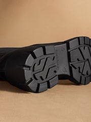 Russell & Bromley Black City Low Cleated Heel Chelsea Boots - Image 5 of 7