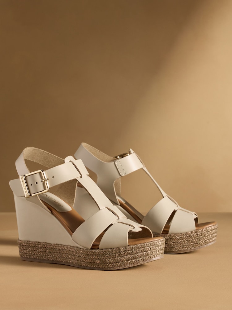 Russell & Bromley Havana Espadrille Wedges - Image 1 of 7