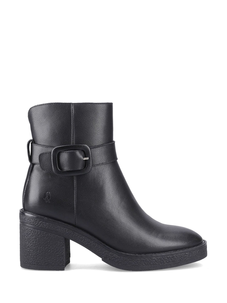 Hush Puppies Black Fearne Leather Boots - Image 1 of 2 Hush Puppies Black Fearne Leather Boots - Image 1 of 2