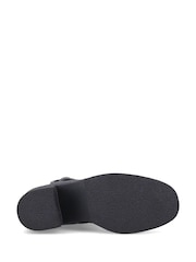 Hush Puppies Black Fearne Leather Boots - Image 2 of 2