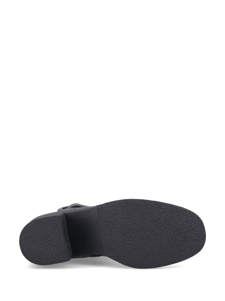 Hush Puppies Black Fearne Leather Boots - Image 2 of 2 Hush Puppies Black Fearne Leather Boots - Image 2 of 2