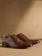 Russell & Bromley Brown Cumulus Leather Toe Cap Oxford Shoes - Image 1 of 7