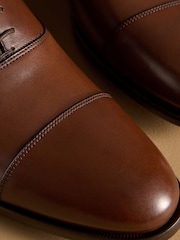 Russell & Bromley Brown Cumulus Leather Toe Cap Oxford Shoes - Image 4 of 7