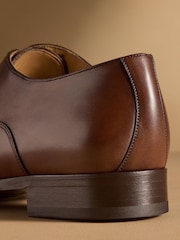 Russell & Bromley Brown Cumulus Leather Toe Cap Oxford Shoes - Image 6 of 7