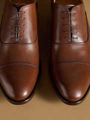 Russell & Bromley Brown Cumulus Leather Toe Cap Oxford Shoes - Image 7 of 7