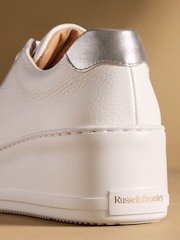 Russell & Bromley White Park Cord Flatform Lace Up Trainers - Image 5 of 7