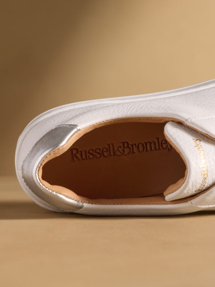 Russell & Bromley White Park Cord Flatform Lace Up Trainers - Image 7 of 7