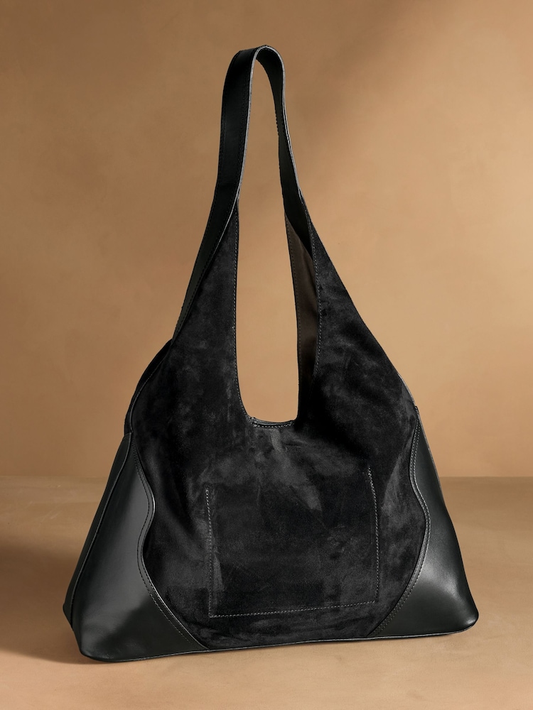 Russell & Bromley Black Counter Hobo Shoulder Bag - Image 2 of 6 Russell & Bromley Black Counter Hobo Shoulder Bag - Image 2 of 6