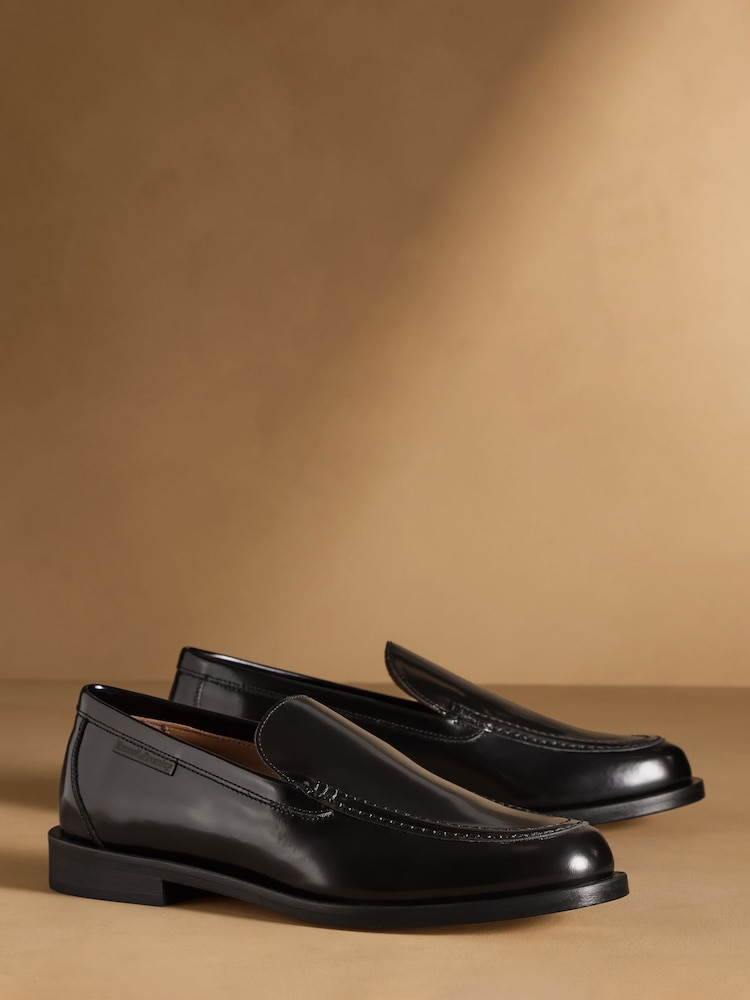 Russell & Bromley Black Dalston Clean Loafers - Image 1 of 7