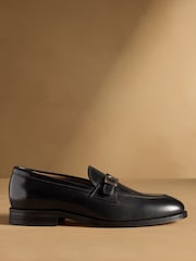 Russell & Bromley Black Hayton Buckle Strap Loafers - Image 2 of 7