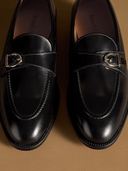 Russell & Bromley Black Hayton Buckle Strap Loafers - Image 7 of 7