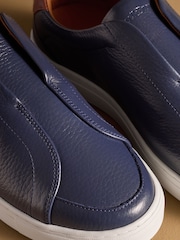 Russell & Bromley Navy Heaton Laceless Trainers - Image 4 of 7