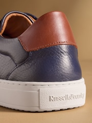 Russell & Bromley Navy Heaton Laceless Trainers - Image 6 of 7