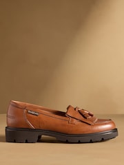 Russell & Bromley Brown Dorchester Tassel Loafers - Image 2 of 7