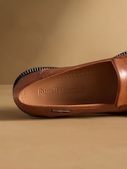 Russell & Bromley Brown Dorchester Tassel Loafers - Image 5 of 7