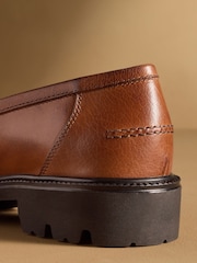 Russell & Bromley Brown Dorchester Tassel Loafers - Image 6 of 7
