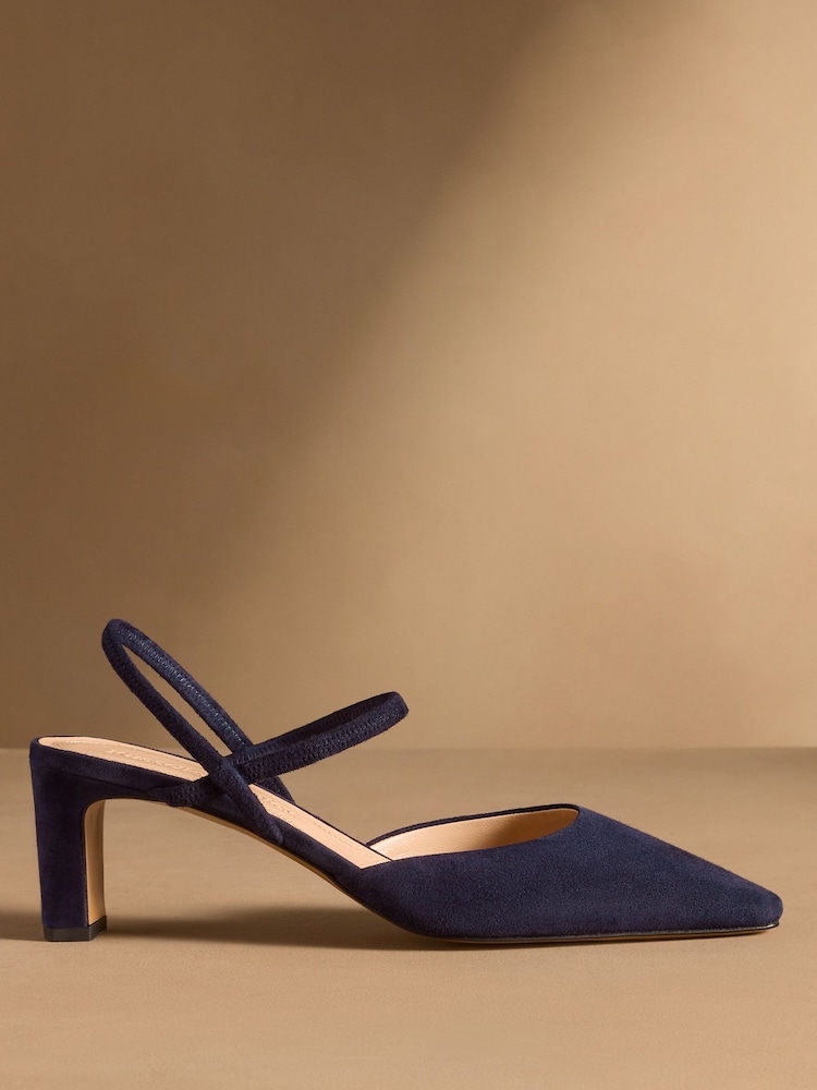 Russell & Bromley Navy Ellonby Elasticated Courts - Image 1 of 7