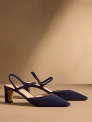 Russell & Bromley Navy Ellonby Elasticated Courts - Image 2 of 7