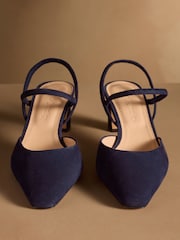 Russell & Bromley Navy Ellonby Elasticated Courts - Image 3 of 7