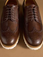 Russell & Bromley Brown Warden Hybrid Brogue - Image 4 of 7